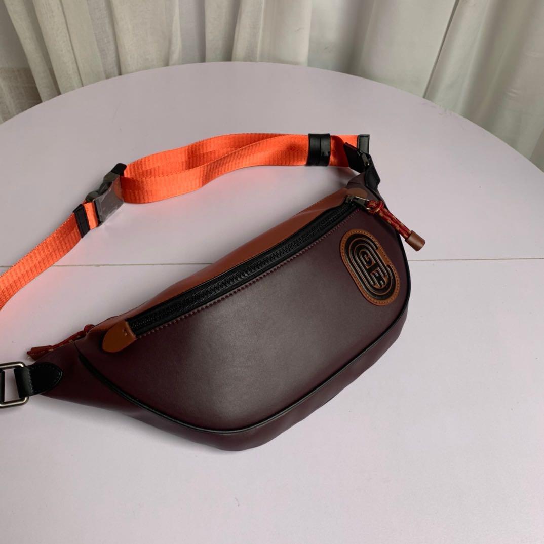 Authentic Coach leather and PVC sports waist bag F78947 Men s