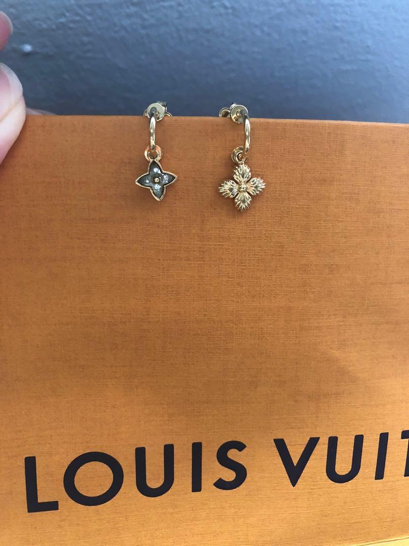 AUTHENTIC LOUIS VUITTON BLOOMING STRASS MISMATCHED EARRINGS MISMATCHED  EARRINGS, Luxury, Accessories on Carousell