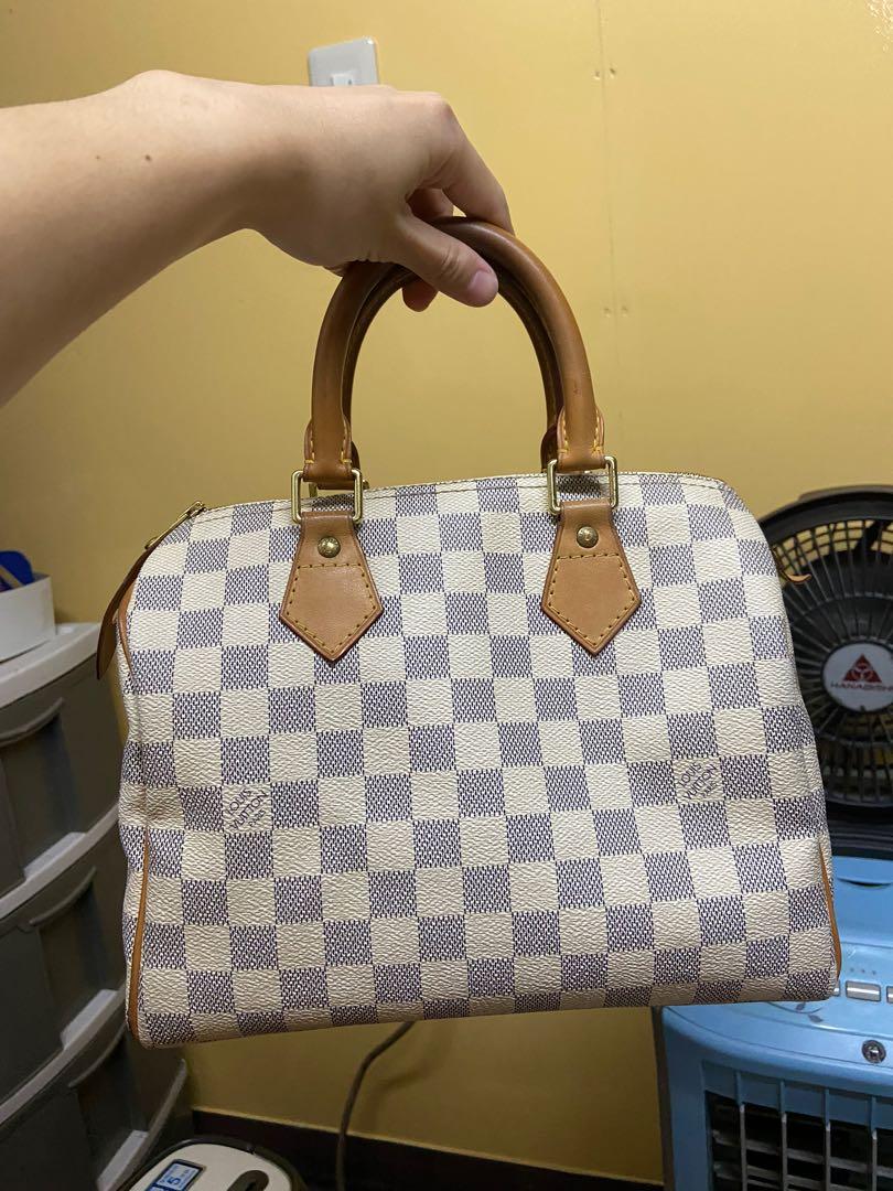 Louis Vuitton Vintage Damier Azur Speedy 25 - Neutrals Handle Bags, Handbags  - LOU808423