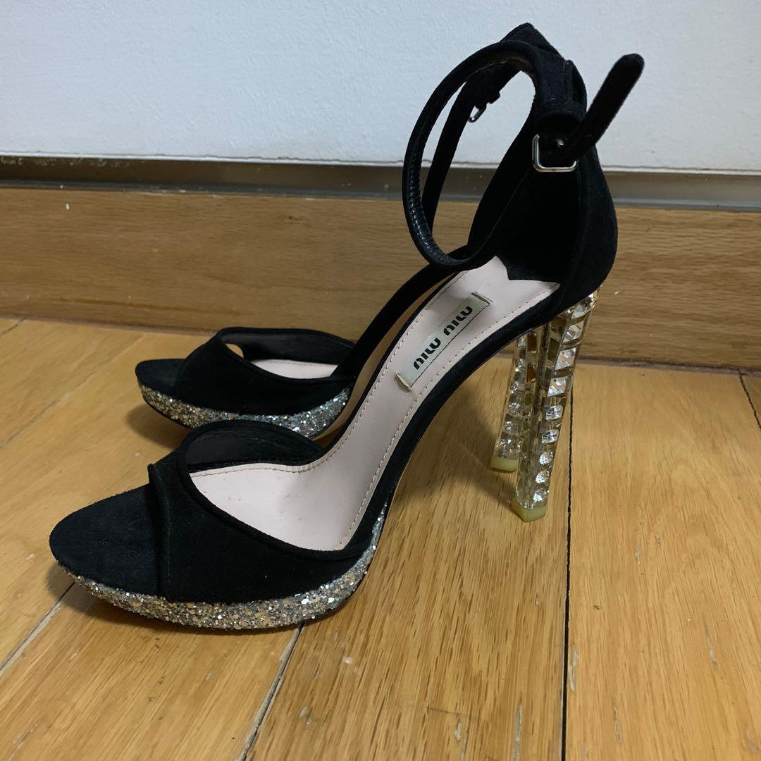 Authentic Miu Miu wedding shoes evening gown shoes