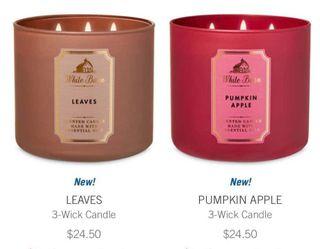 Bath and body scented candles