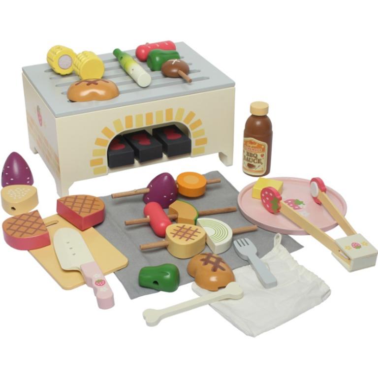 wooden bbq toy