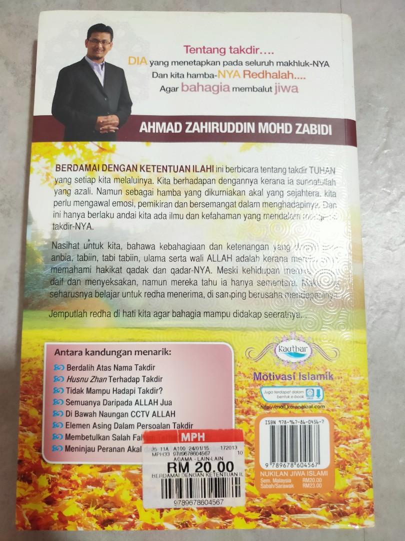 Berdamai Dengan Kententuan Ilahu Books Stationery Non Fiction On Carousell