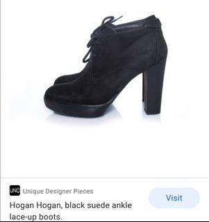 BNWOT HOGAN SUEDE ANKLE BOOTS
