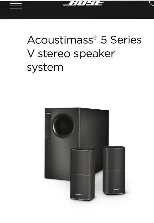 Acoustimass 5 clearance v black
