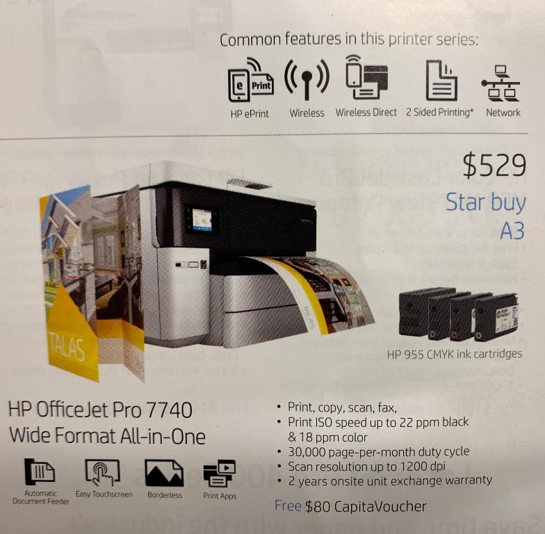 hp officejet 7740 datasheet