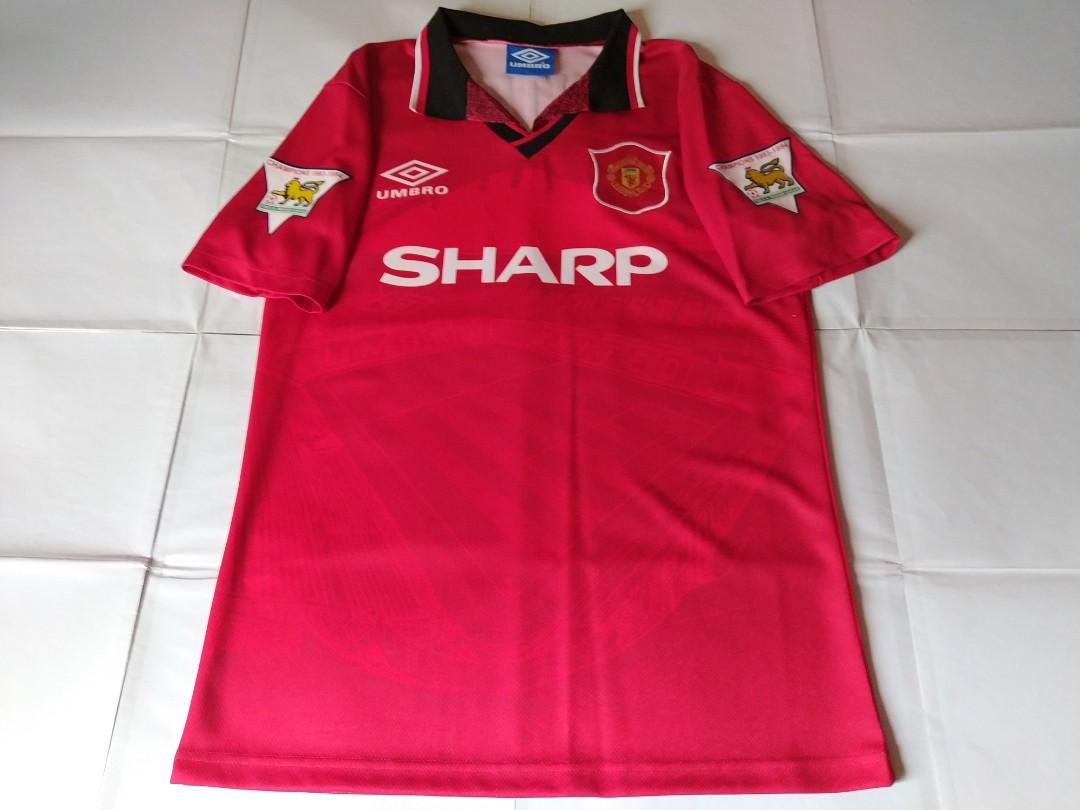 Maillot Rétro Manchester United - Style Cantona #7 - Taille S - Noir - Occasion