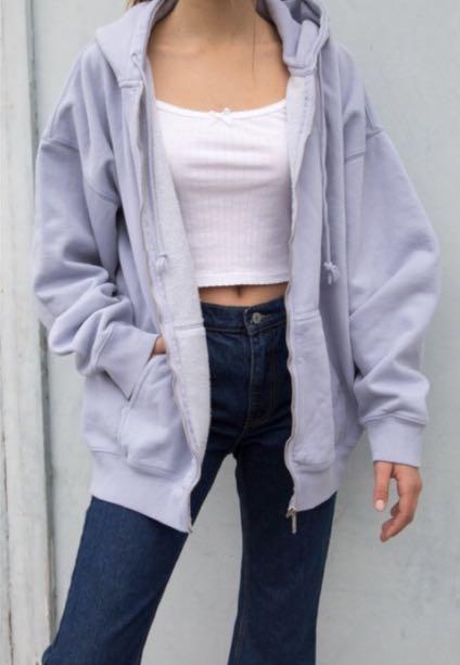 Brandy Melville Christy Hoodie In Periwinkle