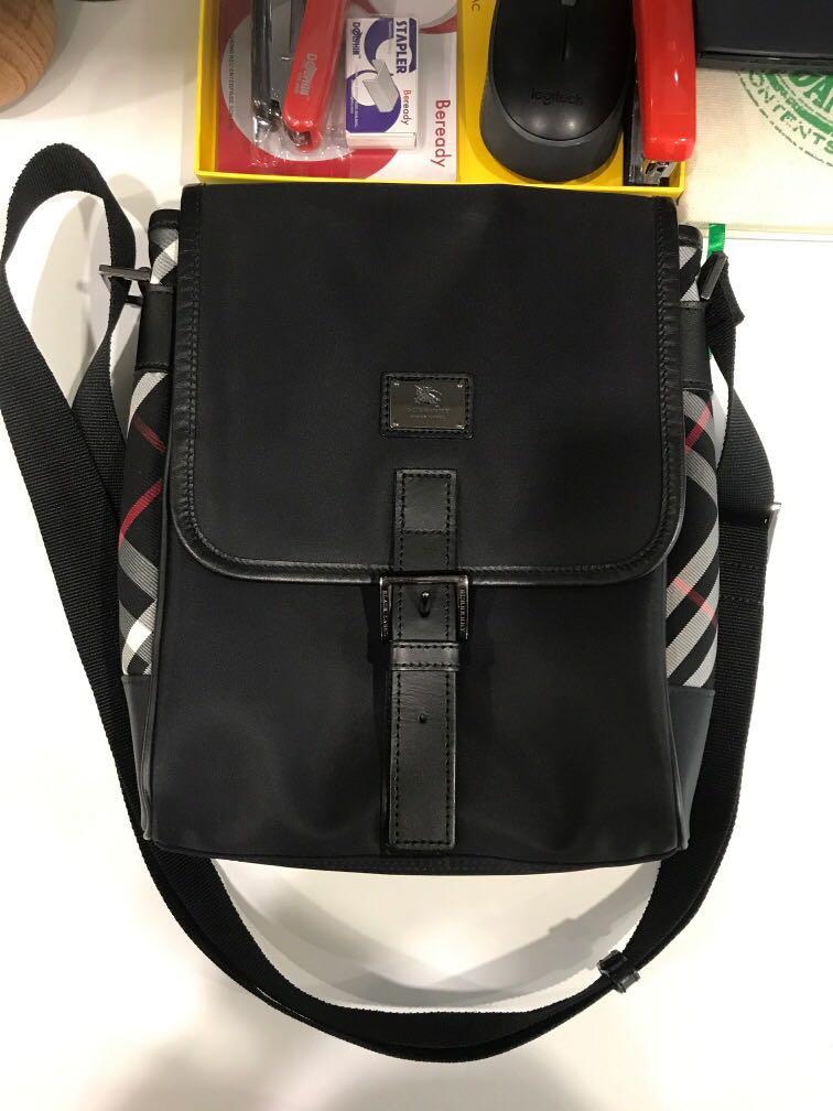 burberry black sling bag