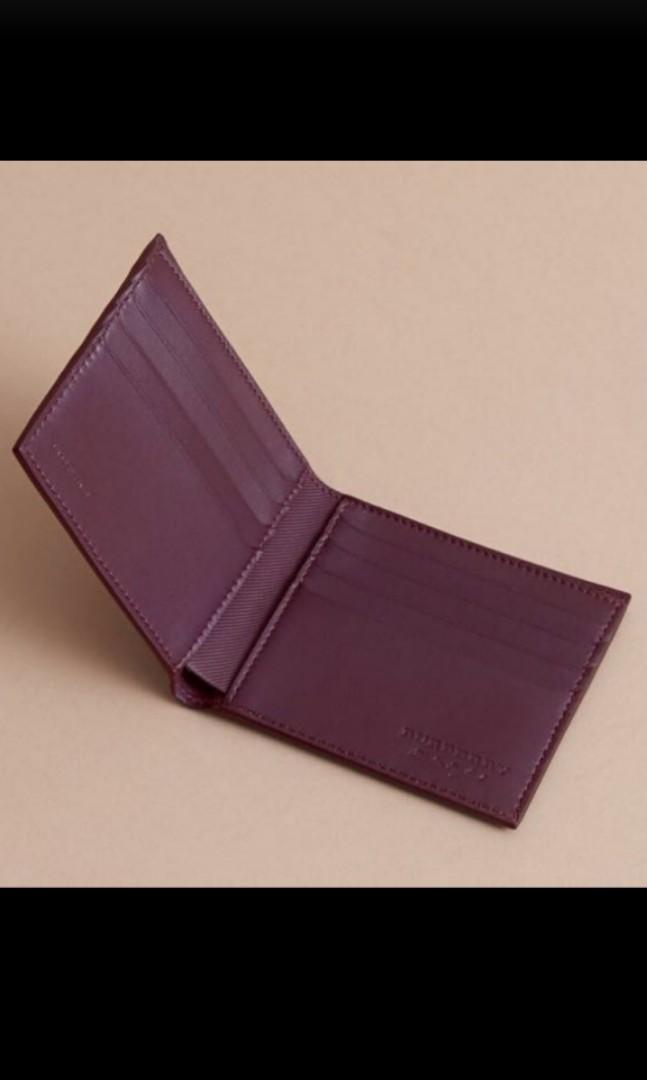 Trench leather international bifold from burberry sale