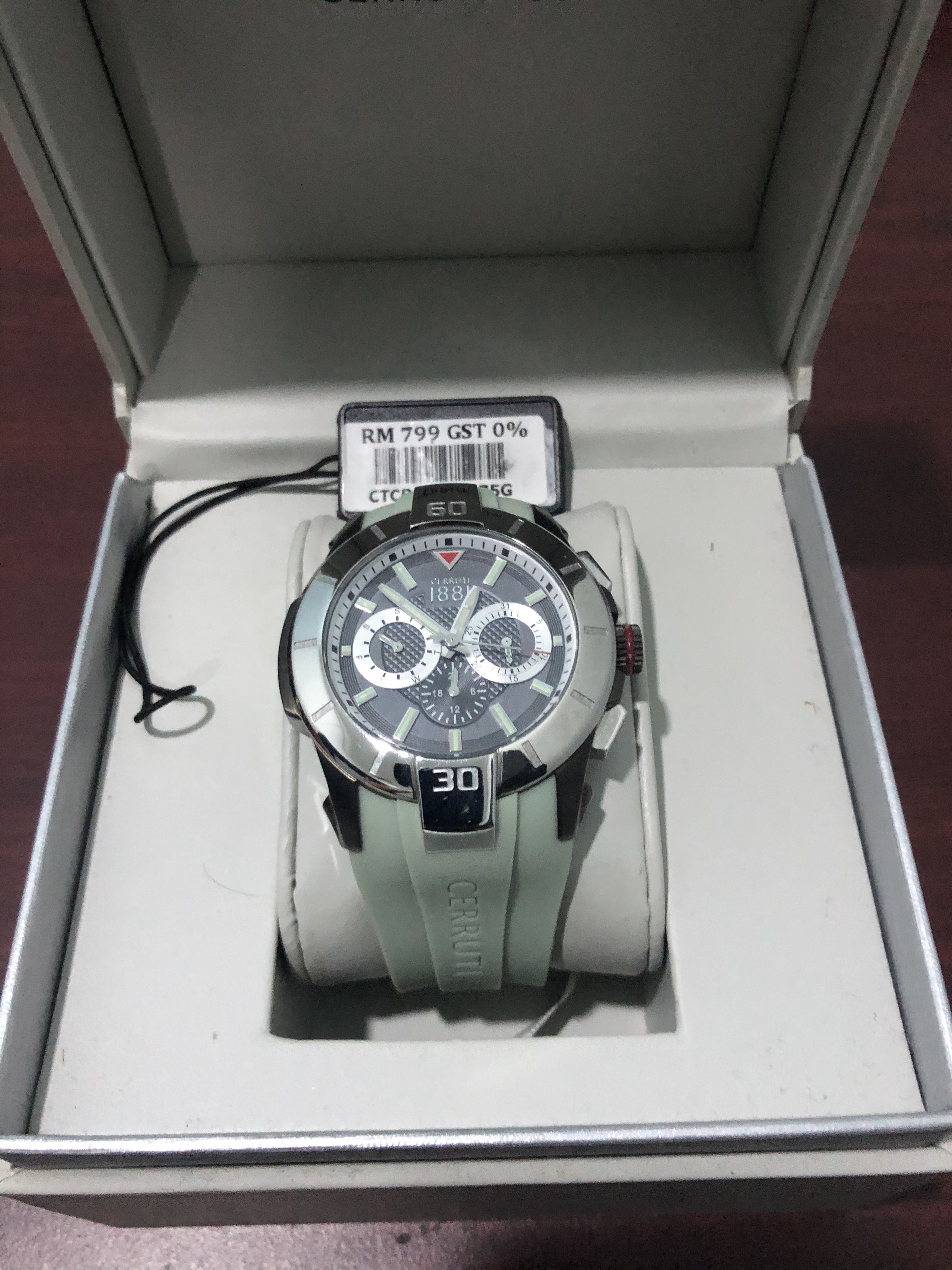Cerruti 1881 watch rubber strap store