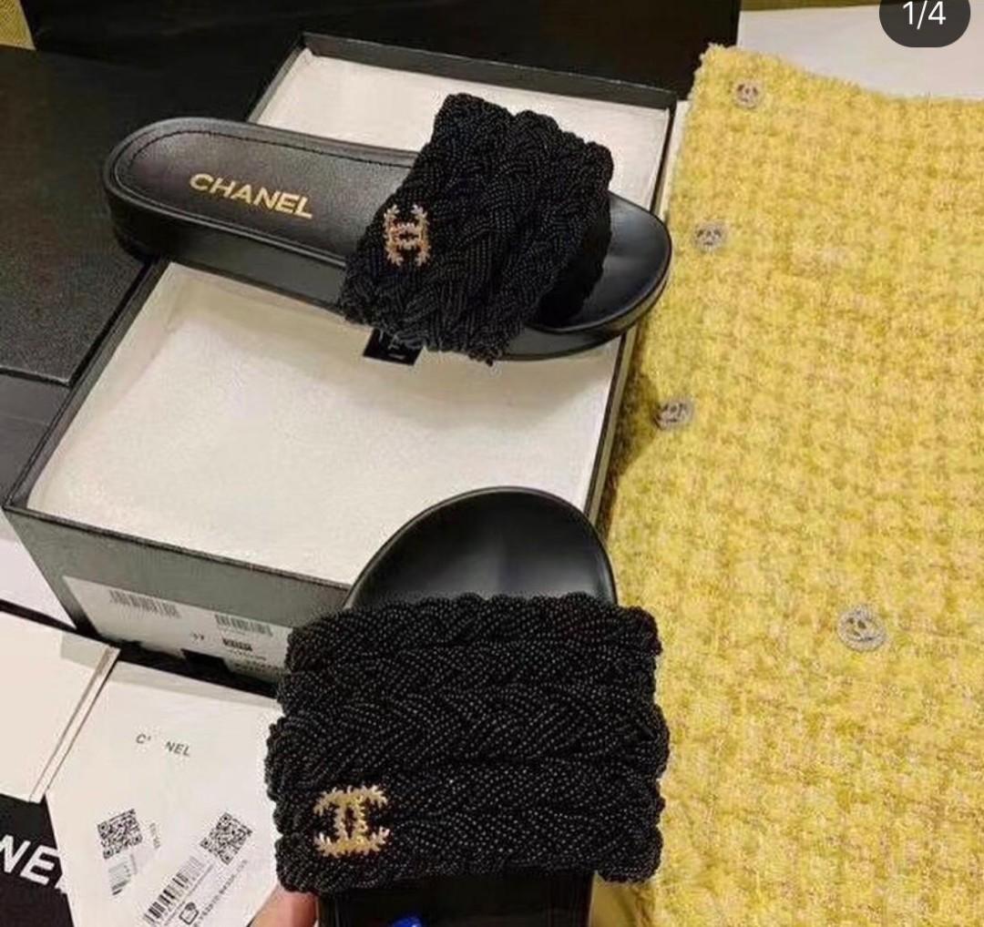 Chanel pearls 2025 and lambskin mules