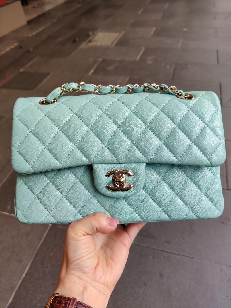Chanel tiffany blue classic flap cheap