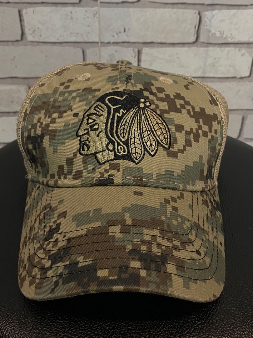 Chicago Blackhawks camouflage trucker 