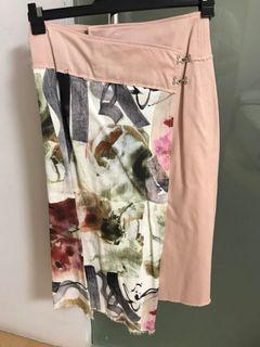 Circa dusty rose print skirt