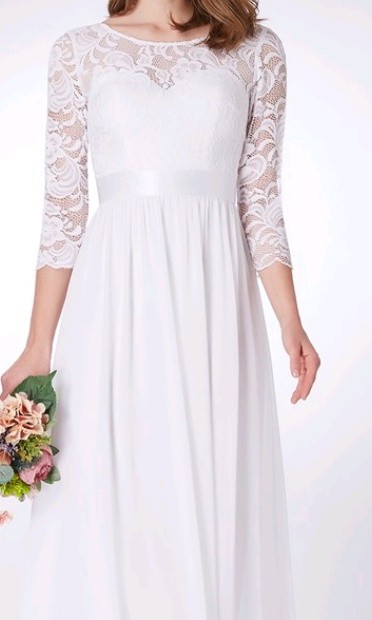 Civil Wedding dress, Women's Fashion 