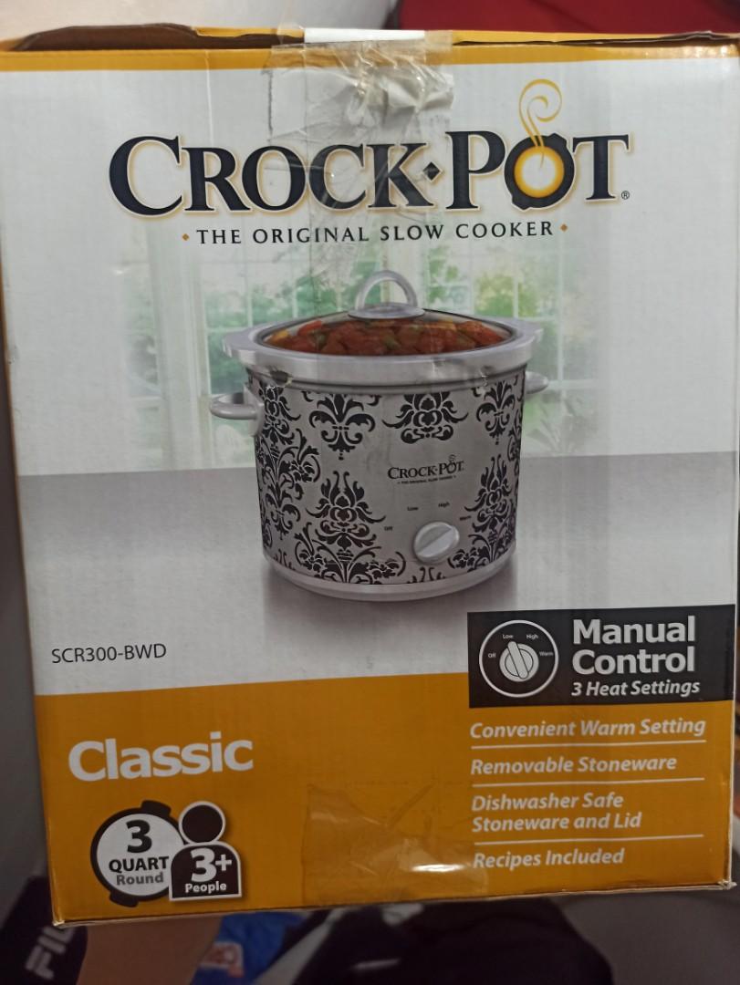 Classic Crock-Pot (Category: Cookware & Accessories) located in Makati City. Submitted by audreygatchalian (Listing ID 1021646051, Image 2). Description: Brandnew Crockpot from US! Convenient 3-Quart Capacity Simple Single-Dial Operation 3 Cook Settings Designed for Easy Cleaning Slow and Satisfying Every family needs this Jarden 3-quart Crock-Pot slow cooker for their kitchen. Large enough to make multiple servings of chili, pot roast, stews and
