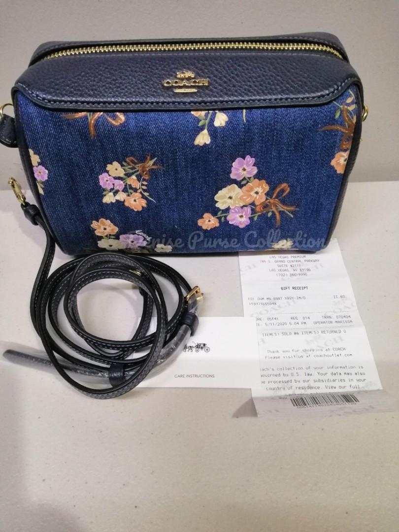 Coach Bennett Crossbody With Painted Floral Box Print