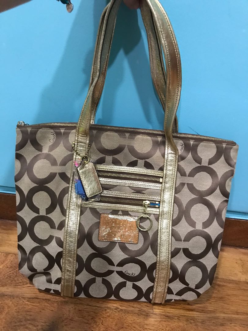 coach poppy tote bag