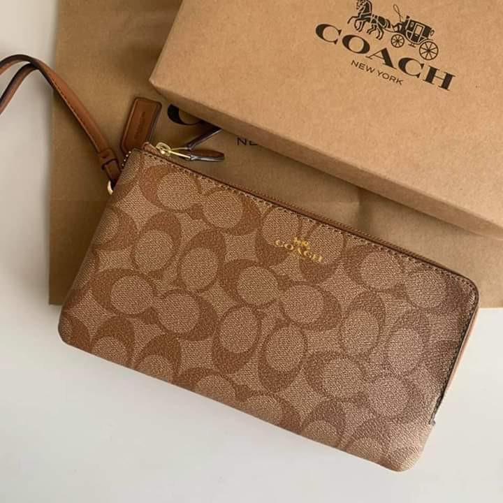 Coach wrist hot sale wallets