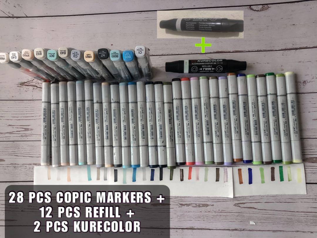 Copic Markers Refill Kurecolor Design Craft Craft Supplies Tools On Carousell Copic markers are alcohol based markers. carousell