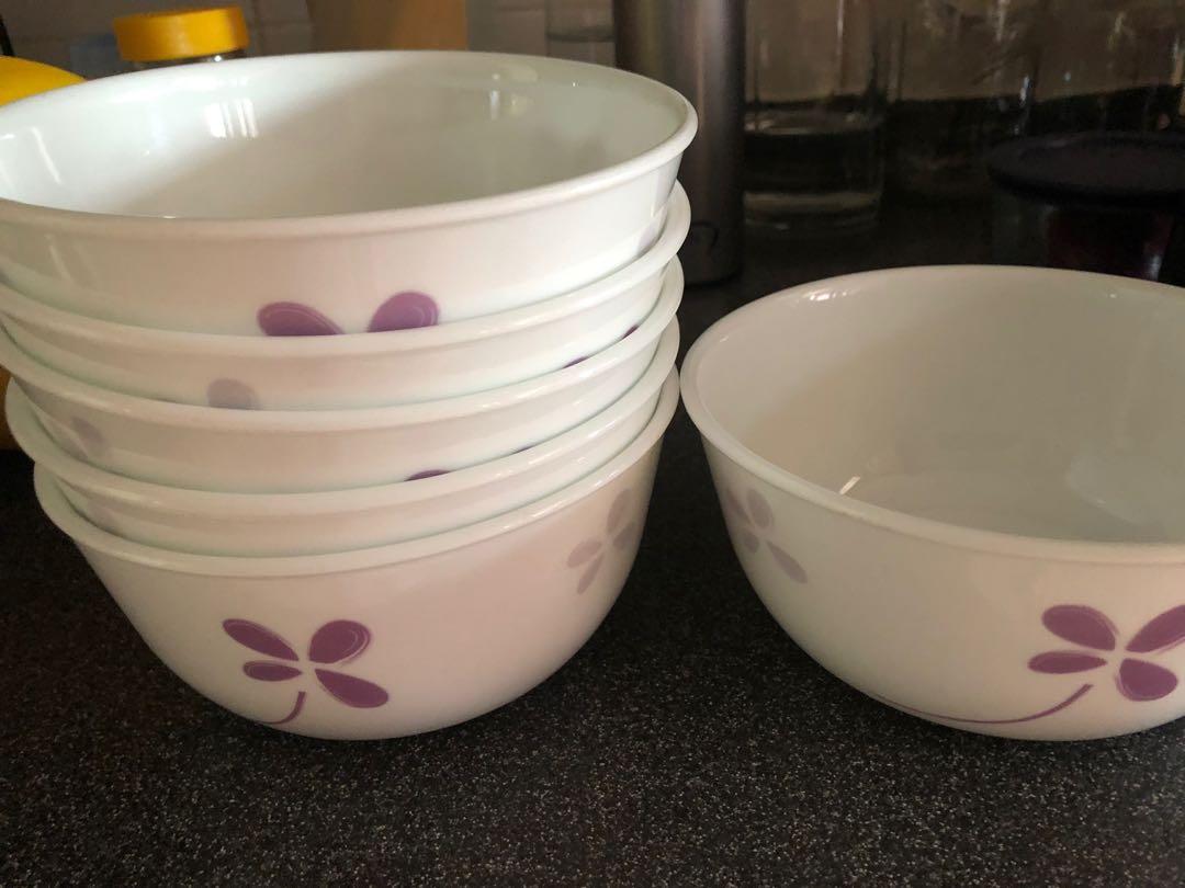 Corelle soup bowls Set is 6, Furniture & Home Living, Kitchenware