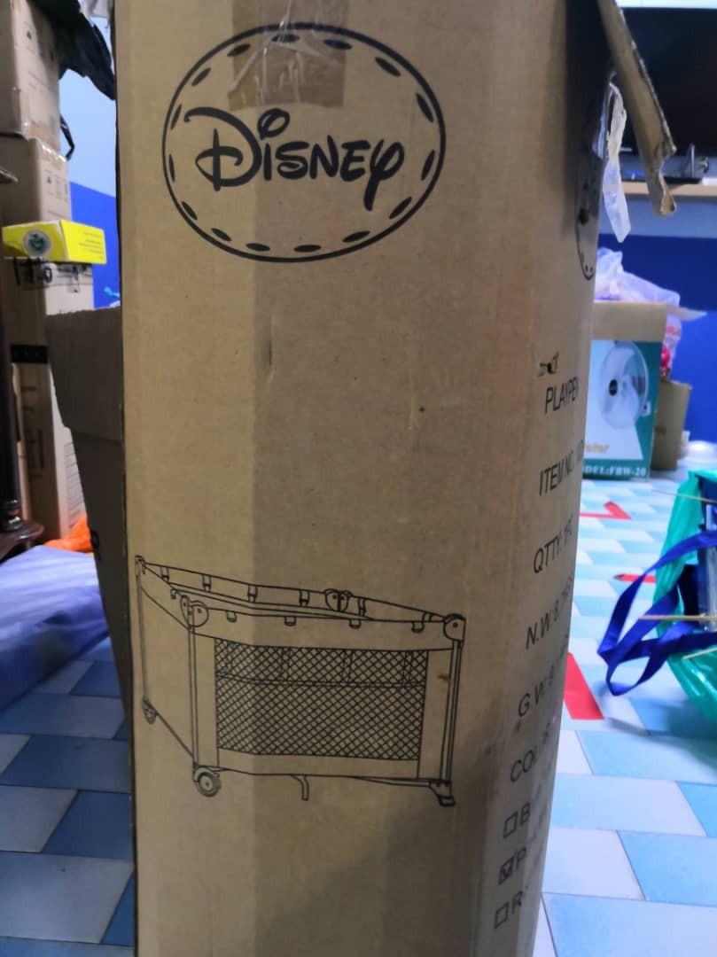 Disney playpen, Babies & Kids, Baby Nursery & Kids Furniture, Cots & Cribs on Carousell