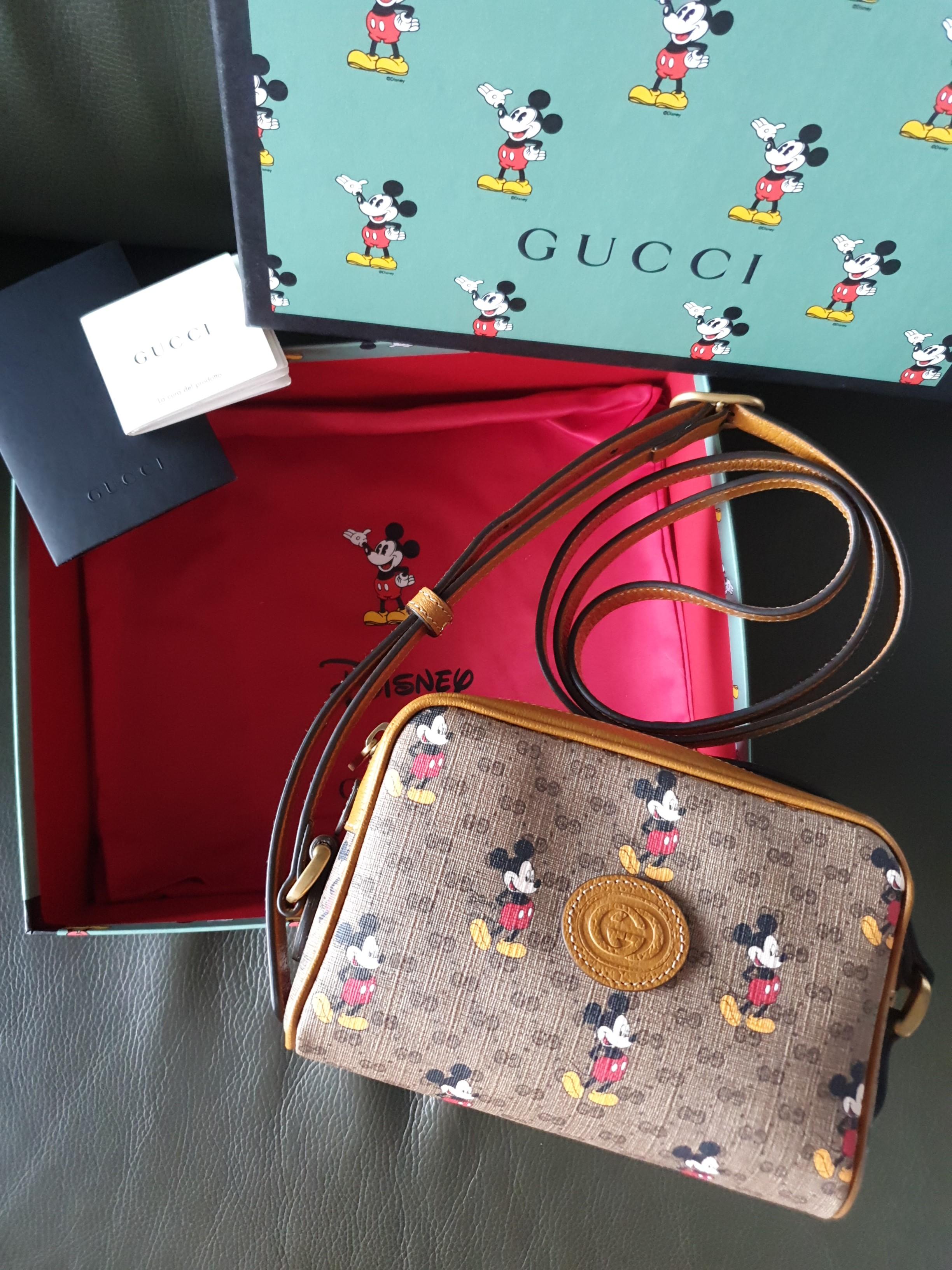 Disney x Gucci Shoulder Bag, Luxury, Bags & Wallets, Sling Bags on Carousell