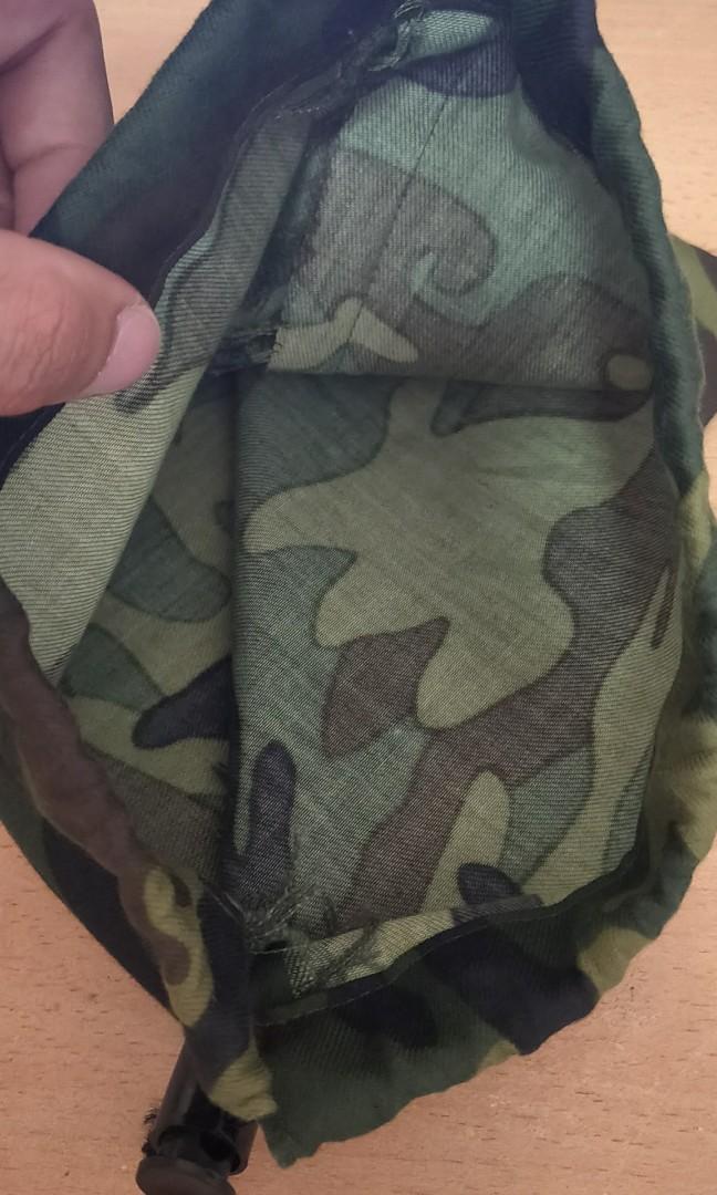 Drawstring Pouch (Category: Sling Bags) located in Singapore. Submitted by nsfw69 (Listing ID 1021670713, Image 2). Description: ===== FAST DEAL NOW @ $2 ===== *** PLEASE READ DESCRIPTION *** >> Color: Camo. >> Size: 1) Length: 27 cm 2) Width: 20 cm >> Cool And Sleek Design. >> Able To Keep Power Banks, USB Cable, Coins, Notes, Cards, Etc. >> Currently Have 4 In Stock At $2 Each. >> Best Deal 4 @ $6. >> Compatible With: https://carousell.com/p/10