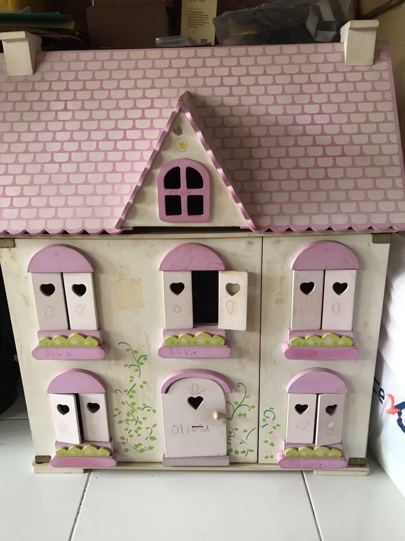 elc wooden dolls house