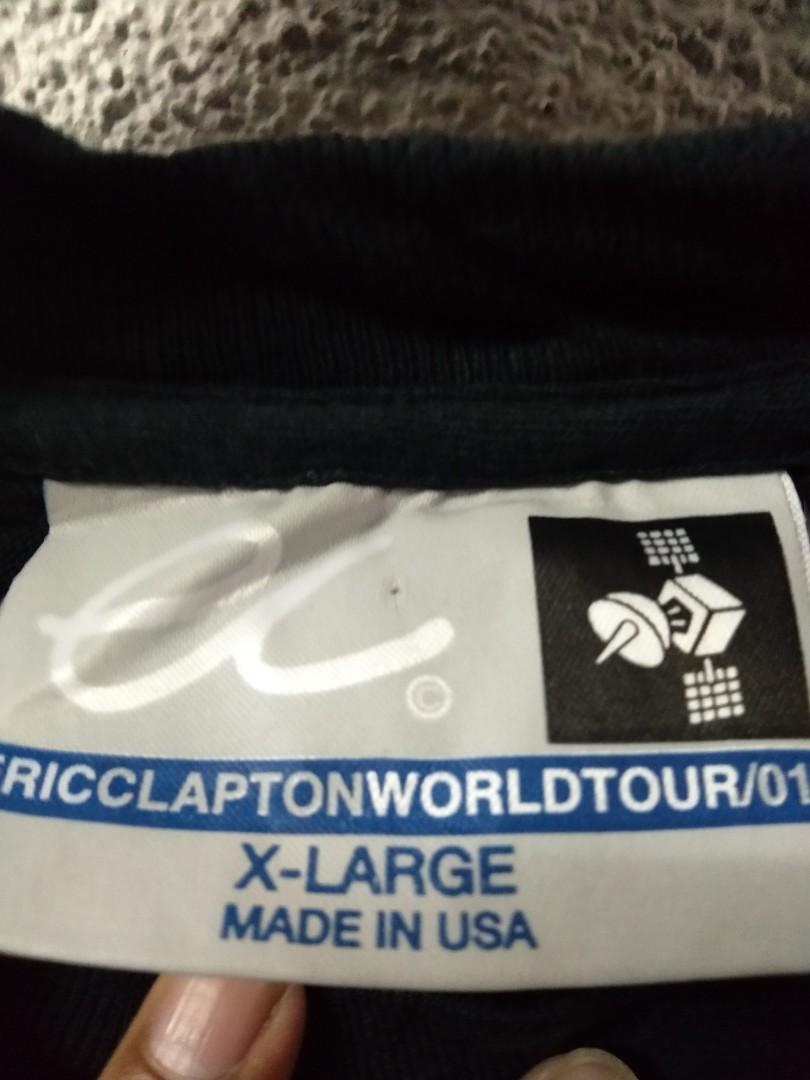 T-shirt Eric Clapton Tour 2001 - Taille XL - Marron - Occasion Très Bon état