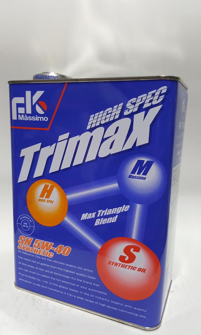 Fk Massimo Trimax Engine Oil 5w 40 Eo Car Accessories Accessories On Carousell