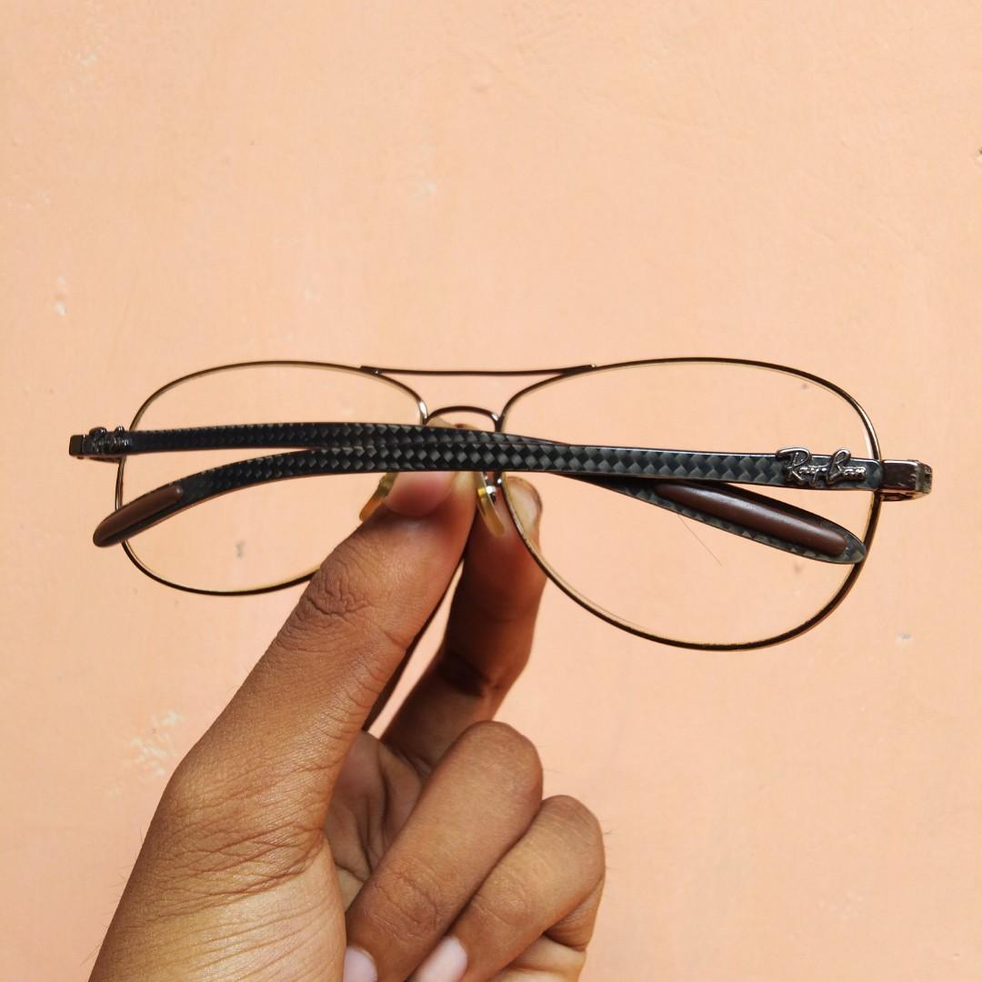 Frame Kacamata Rayban Ori, Fesyen Pria 