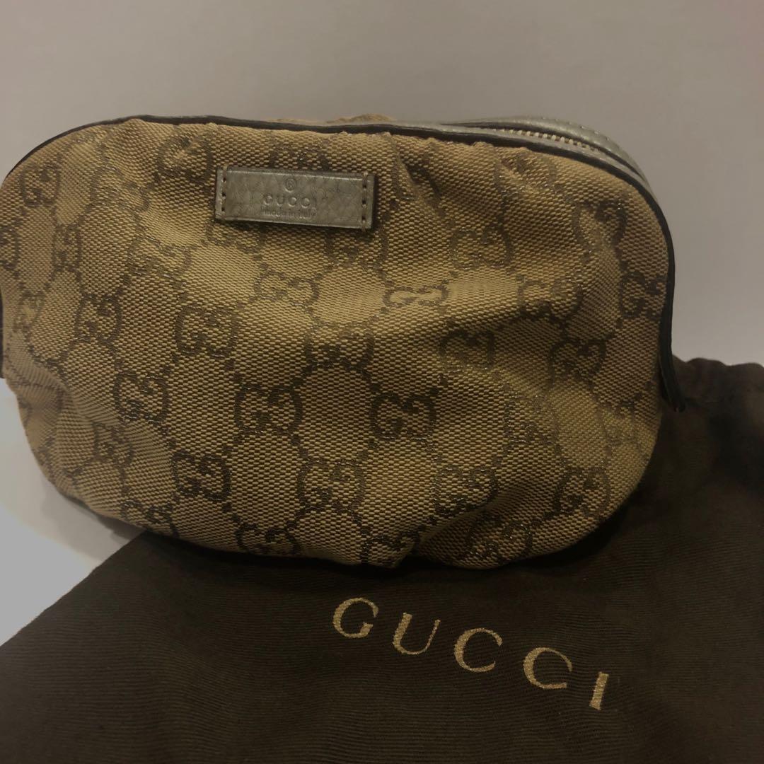 100% Gucci beauty pouch bag, Women's Fashion, Bags & Wallets, Purses &  Pouches on Carousell