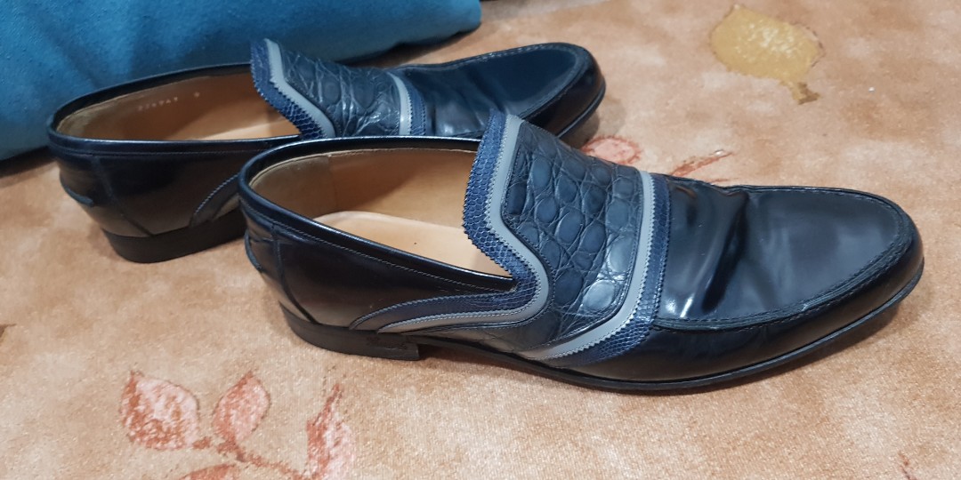 blue gucci mens shoes