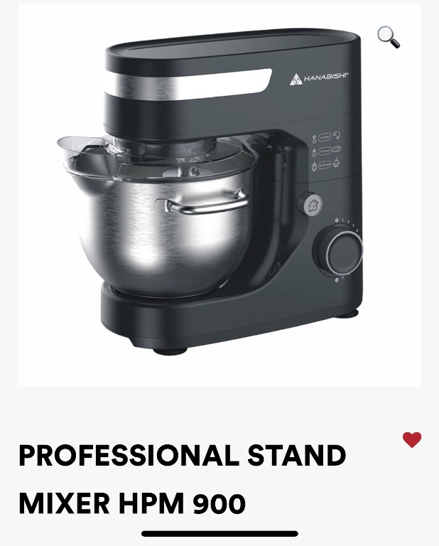 Hanabishi Stand Mixer HPM900, TV & Home Appliances, Kitchen Appliances, Hand & Stand Mixers on