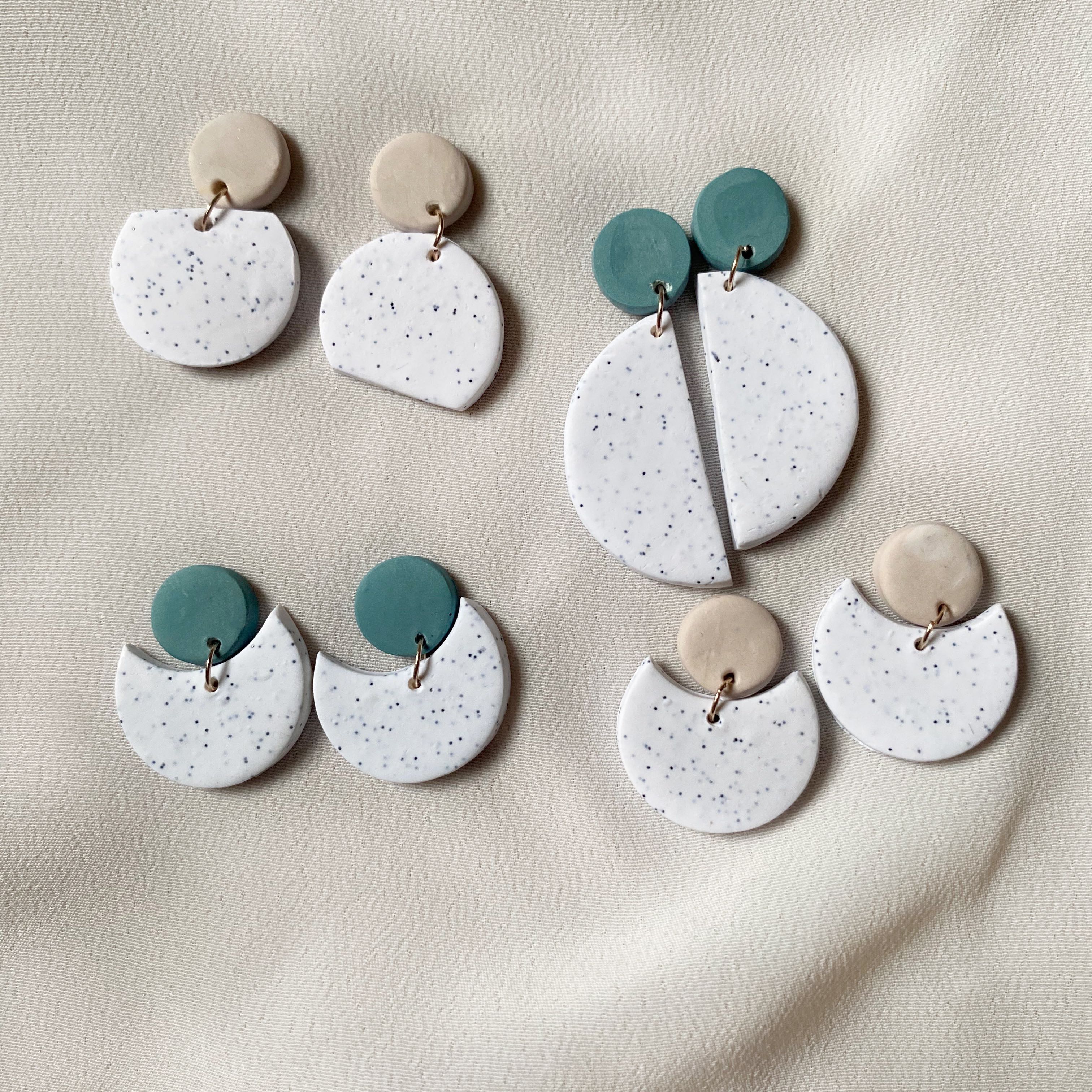 White speckled hotsell polymer clay
