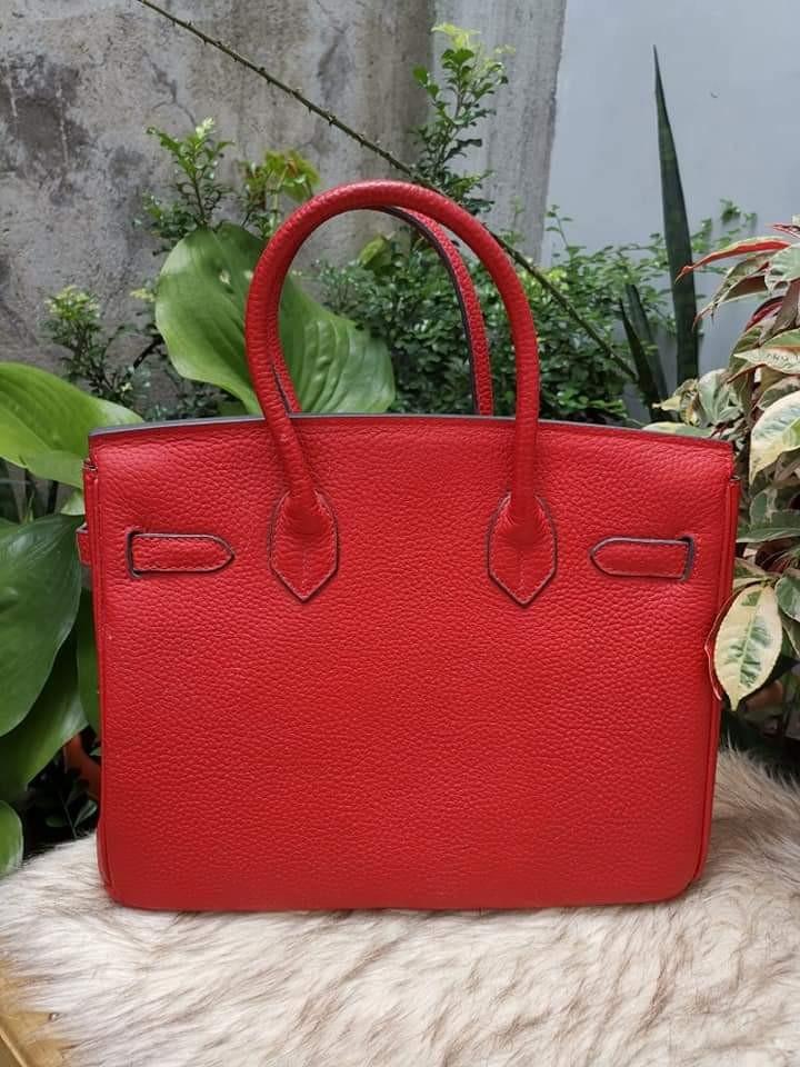 Hermès - Authenticated Birkin 30 Handbag - Leather Red for Women, Very Good Condition