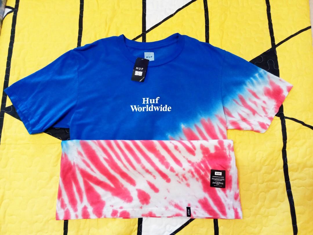 HUF AMERICAN FLAG TIE DYE, Menu0027s Fashion, Clothes, Tops on Carousell