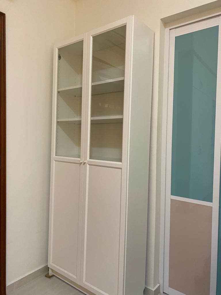 IKEA billy bookcase with glass doors white, Furniture & Home Living ...