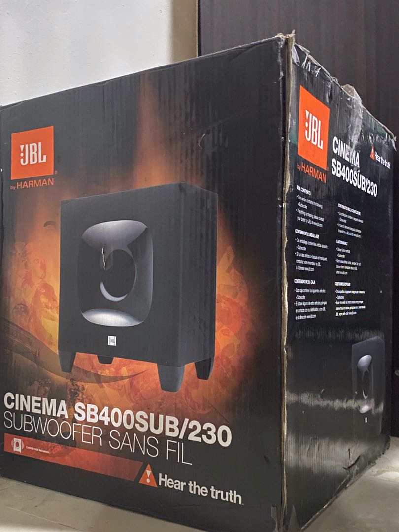 solo smuk Ryg, ryg, ryg del JBL Cinema SB400 Subwoofer (For SB400 Soundbar), Audio, Soundbars, Speakers  & Amplifiers on Carousell