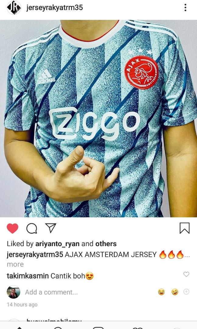 Jersey Ajax Away Kit 20 21 Sports Athletic Sports Clothing On Carousell