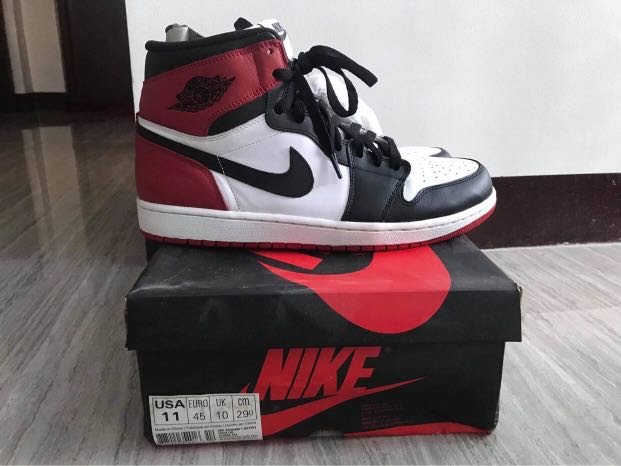 jordan 1 chicago black toe size 11