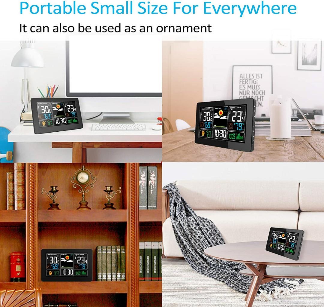 Kalawen Weather Station with Outdoor Indoor Sensor, MSF Wireless