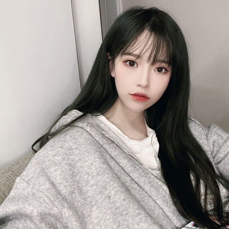 Korean online black wig