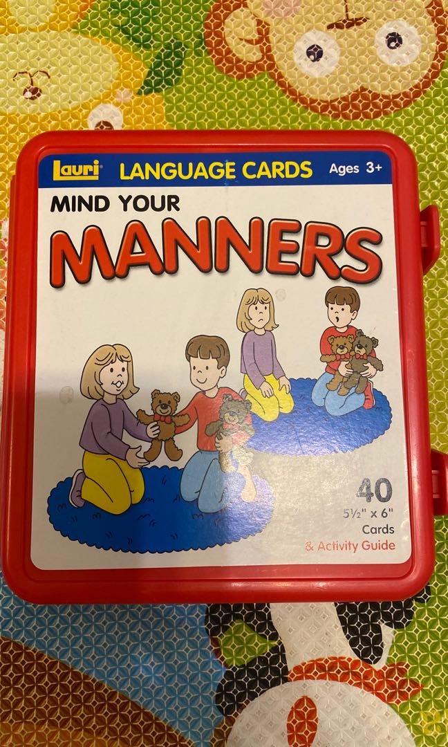 Lauri Mind Your Manners Language Cards (Ages 3+), 兒童＆孕婦用品 ...