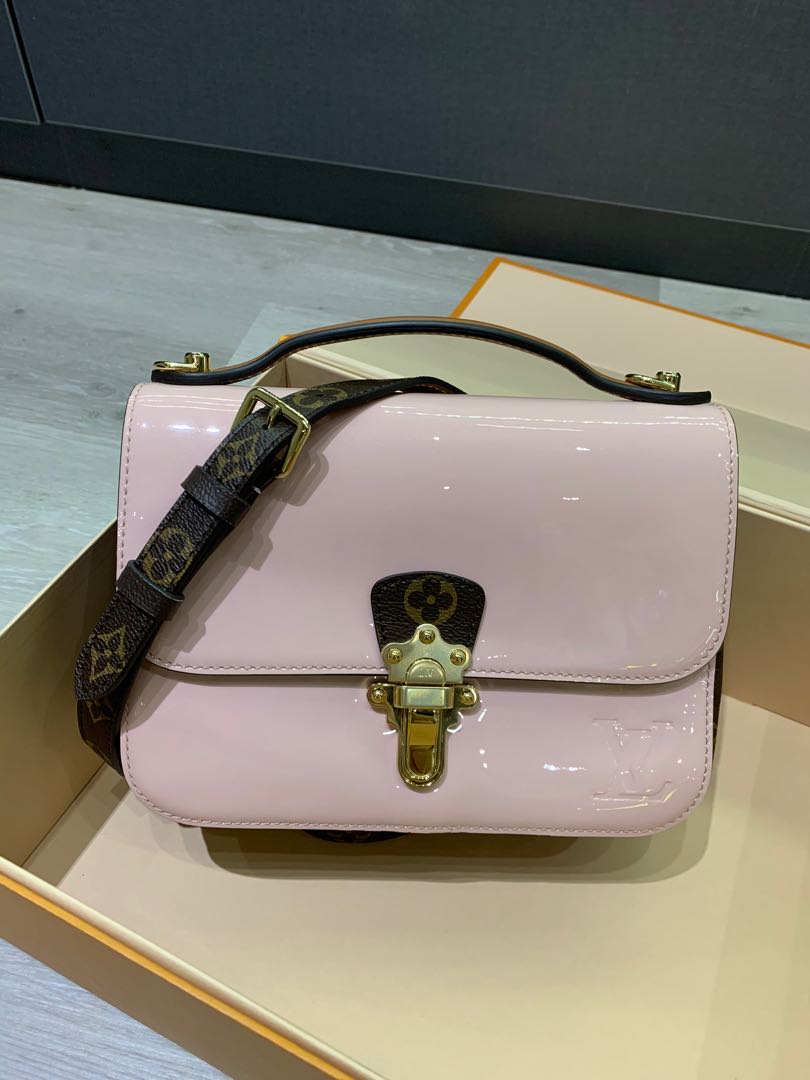 Louis Vuitton Cherrywood BB Rose Ballerine Bag, Luxury, Bags