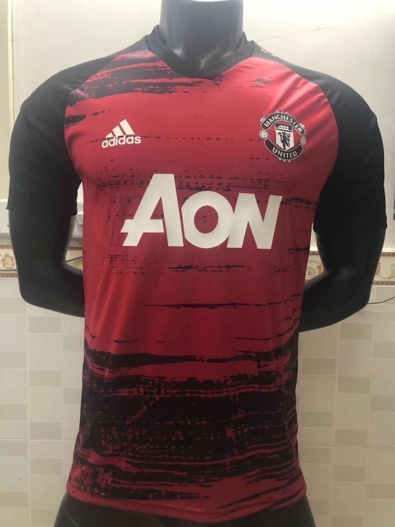 Man United Training Jersey 20 21 Sports Sports Apparel On Carousell