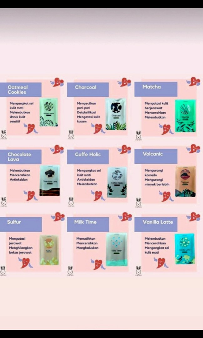 Masker Organik Poupeepou Kesehatan Kecantikan Kulit Sabun Tubuh Di Carousell