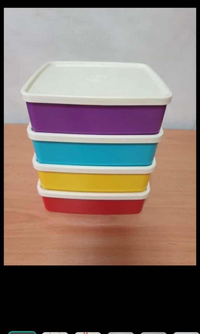 Large Square Tupperware Brand Container, Furniture & Home Living